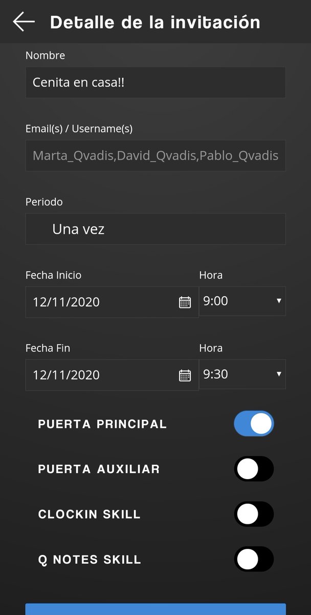 myqvadis's tweet photo. ¿Tienes cena con amigos o familia en casa y no quieres estar pendiente del telefonillo para abrirles? ¡Llegan a Qvadis las invitaciones! Ellos se descargan la app, tú les das permiso para abrir el portal de tu casa (solo cuando tú quieras), y ¡listo! 😉#qvadisone #opendifferent https://t.co/iyZPm5Rzz2