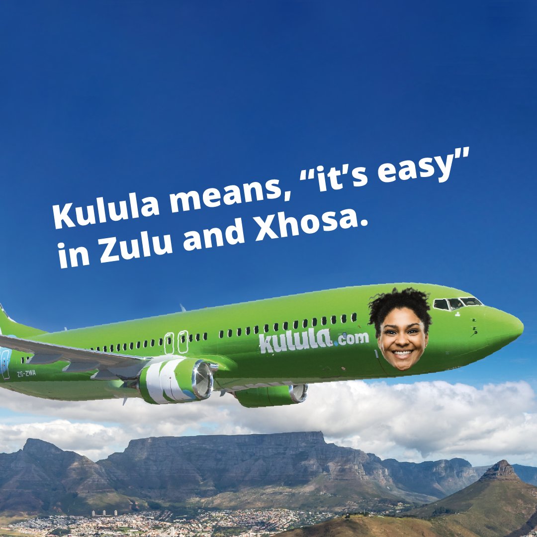 4/7  @kulula was South Africa's first low cost airline and they were determined to make everything affordable and simple. Hence the name! #kulula  #southafricanbrands  #ProudlySouthAfrican