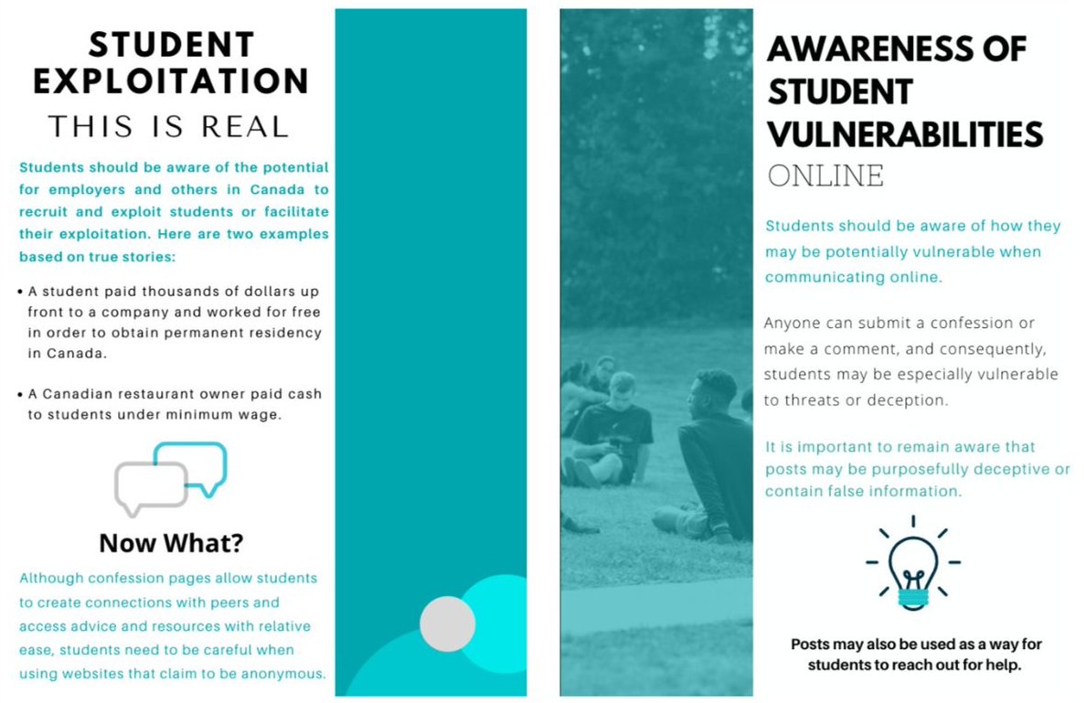 As a part of a project on preventing the exploitation of university students, <a href="/tripatsandhu_/">tripatsandhu</a> &amp; I worked under the supervision of some incredible faculty <a href="/goUFV/">U of Fraser Valley</a> to create the Safe Use of Confession Pages Guide: blogs.ufv.ca/criminal-justi…

#URExchange #URExchangeTRUENORTH #UFVresearch