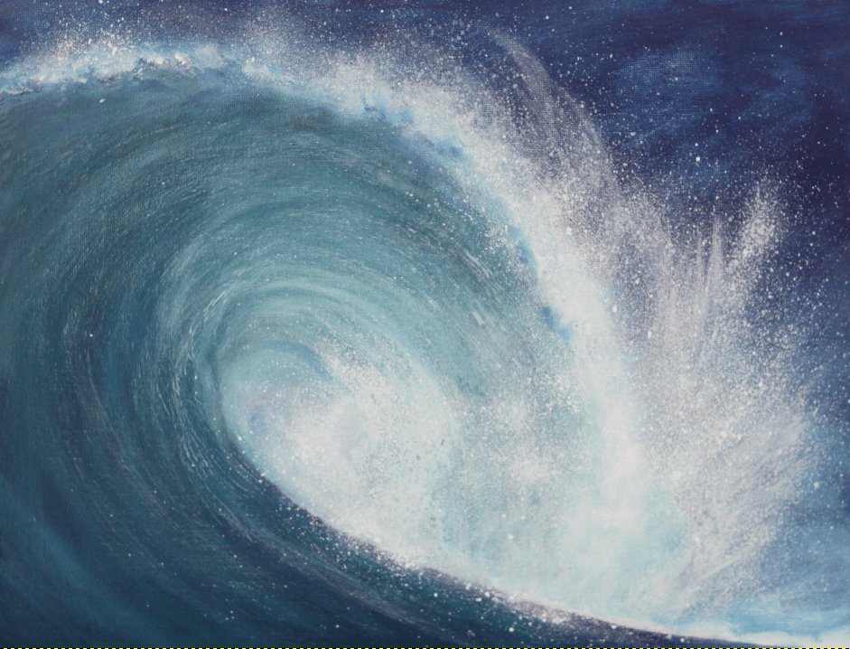 QuantDavid's tweet photo. Peinture marine : acrylique sur carton entoilé. Wave crash sea painting acrylic #acrylicpainting #davidquant #peinture #vague #seascapepainting  #tableaumer #DavidQuant #peintre #occitanie https://t.co/39dOpSAQ7t