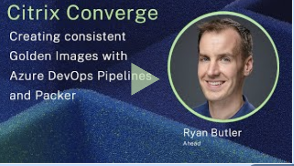 Ahead's tweet image. AHEAD&apos;s @Ryan_C_Butler explains how to get started with your image factory utilizing @Azure #DevOps Pipelines &amp;amp; @HashiCorp #Packer at #CitrixConverge.

Join the Q&amp;amp;A session on slack in 1 hour! 
developer.cloud.com/citrix-converg…