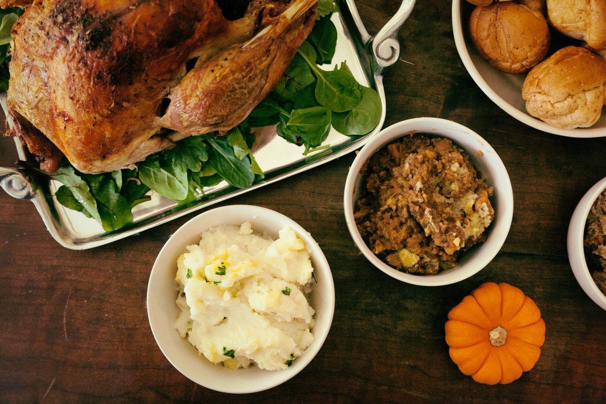 Join us for Thanksgiving at Sunnyside! 🍴 Enjoy Roasted All Natural Turkey, Pistachio Cornbread Stuffing, Sour Cream &amp; Chive Mashed Potatoes, Green Beans, Cranberry Sauce &amp; Pan Gravy for $35 (Adults) and $16 (Kids). 🍂  Also available for takeout: pre-order begins 11/16!