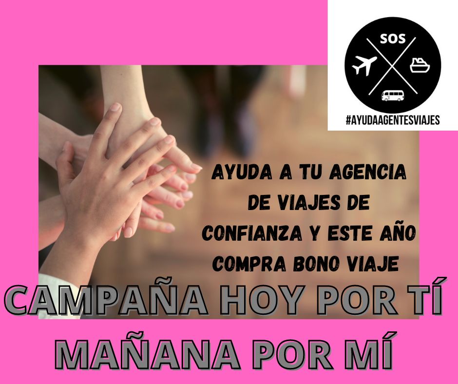 SosAgVi's tweet photo. #AyudaAgentesViajes , Campaña hoy por tí mañana por mí @preferente @hosteltur @ObjetivoLaSexta @elEconomistaes @elespanolcom @cuatroaldia @PratSandberg @informativost5 @A3Noticias @VicenteVallesTV @MarotoReyes @carlosgarridoc @Paralelo20 @CEAV_AAVV @considerame @ristomejide https://t.co/Se9jXslLnJ