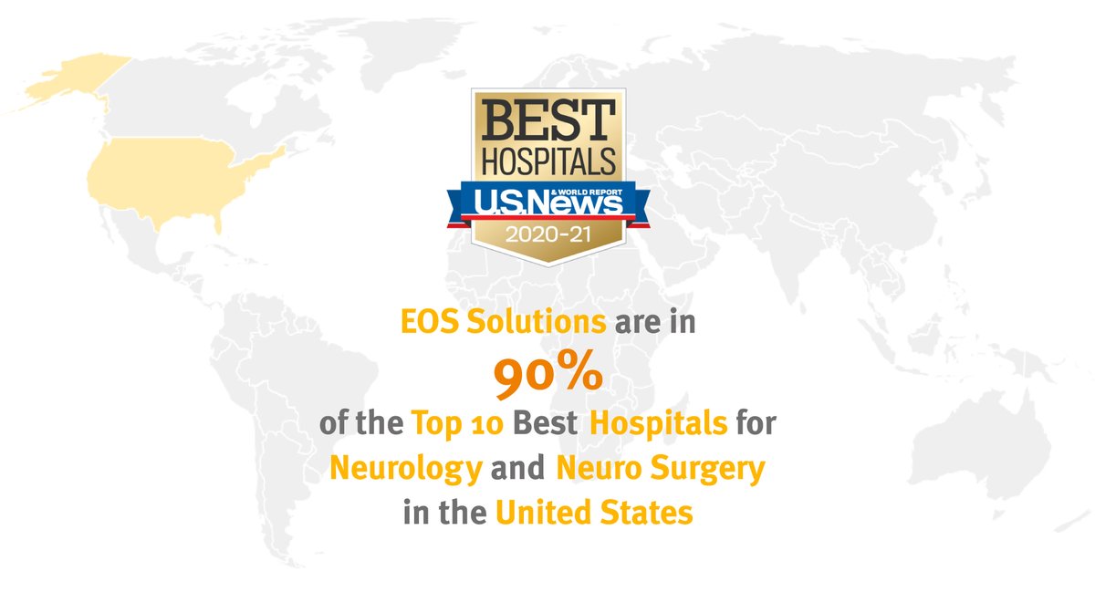 We are proud to have EOS solutions offered in 90% of the top ten best hospitals for #Neurology and #NeuroSurgery in the United States.   #EOSimaging #EOSedge  #USNews health.usnews.com/best-hospitals…