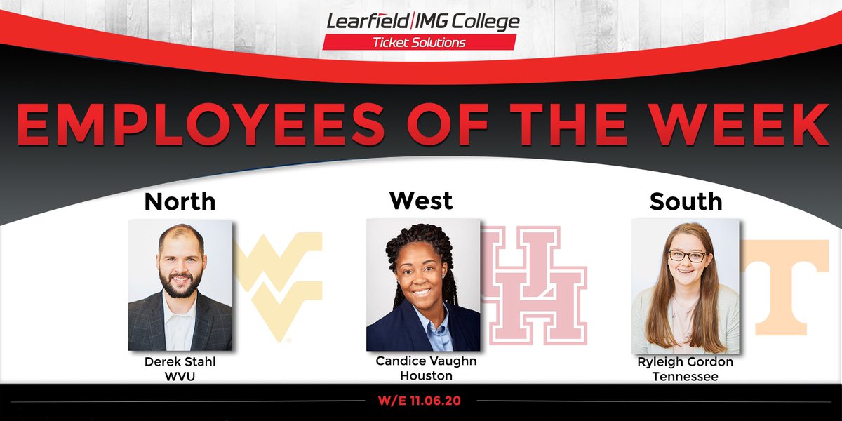 LEARFIELD_Tix's tweet photo. Please join us in congratulating our Ticket Solutions Regional Employees of the Week! 👏👏👏
@dstahl_wvu, @_CanCan400_ and @ryegordon all had huge sales weeks and continue leading the way for their teams. These three are rockstar employees!
#EmployeesoftheWeek #TicketSolutions https://t.co/Nq15if51xB