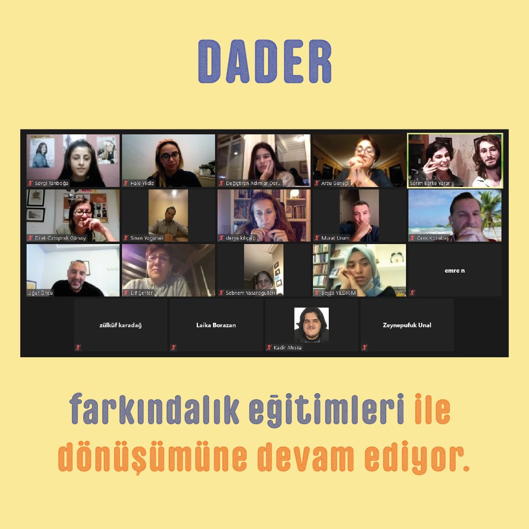 @DAderorg  Renkli Kampüs Programı'nın bu seneki mentorları ile her zamanki gibi interaktif ve öğrenmenin ön planda olduğu bir eğitim gerçekleştirdik.

Programa katılan engellenen bireyler ile nasıl daha kapsayıcı bir iletişim gerçekleştirebileceklerine dair bilgiler paylaştık.