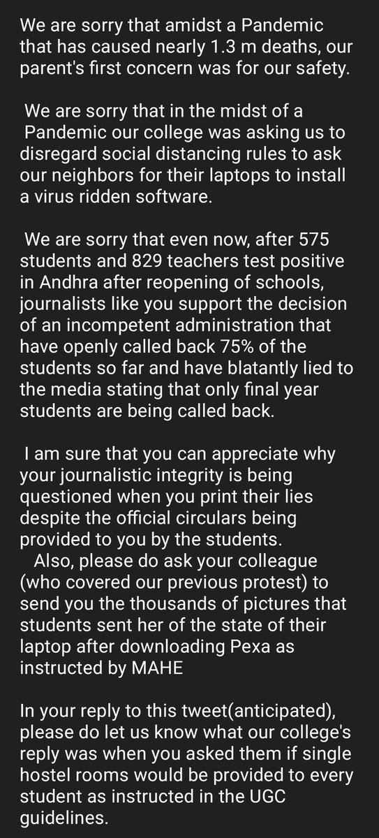Students of Manipal tweet media