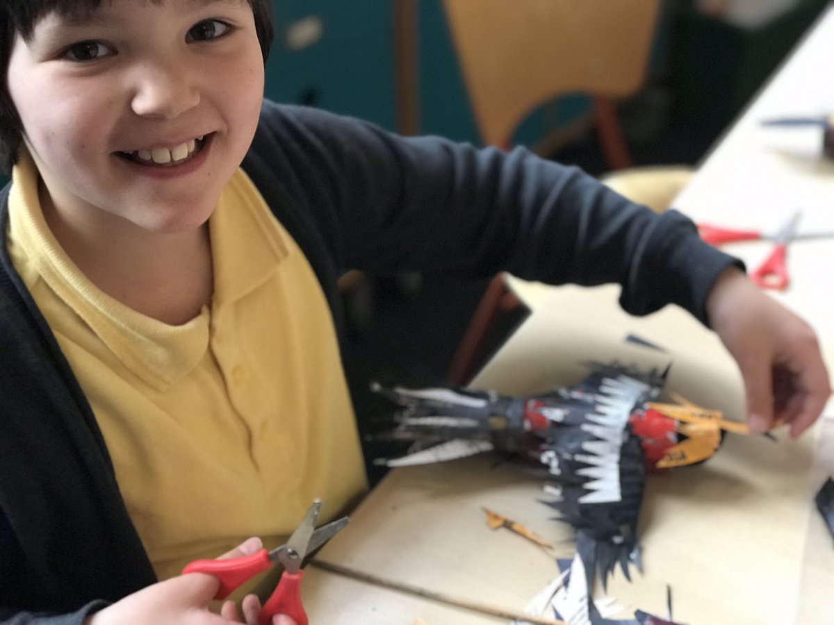 Birds were very important to the ancient Egyptians appearing often in their hieroglyphics, art and stories. Year 5 are studying these creatures and creating their own 3D versions <a href="/ReayPrimary/">Reay Primary School</a> #creativeschools #primaryart #crosscurricularteaching
