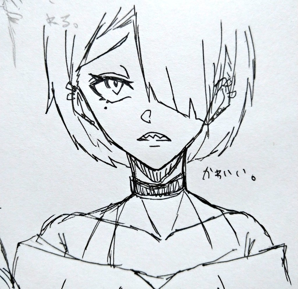 ボールペン一発落書き女子
#しるらの創作話 