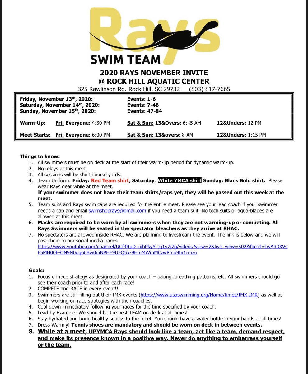 YMCA of Upper Palmetto Rays tweet media