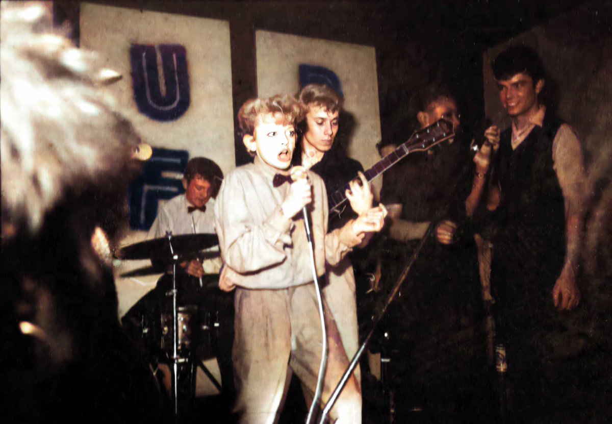 Wild kid Tom Cat performs at Club Left ’81. Special, expanded album of Songs For Sale + extensive booklet + Club Left photos now available ONLY from gnuinc.bandcamp.com #subwaysect, #vicgodard, #chrisbostock #seanmclusky #robmarche #dccollard #clubleft Photo: #ConeylJay