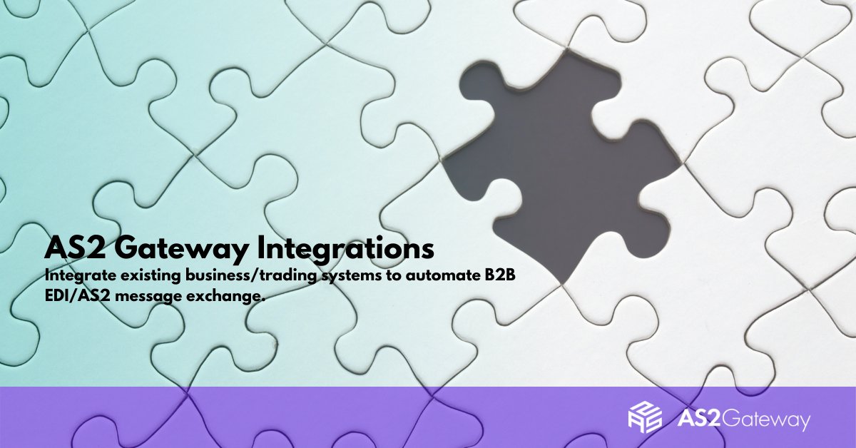 as2gateway's tweet image. Check out the possible options for connecting/integrating #AS2 Gateway with your existing business/trading systems to automate #B2B #EDI/AS2 message exchange. Read more:
🔗as2gateway.com/docs/integrati…