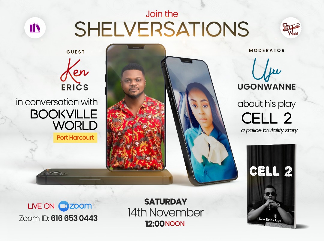 amarachimex's tweet photo. Join the #Shelversations this Saturday
As we discuss @KenErics play on Police Brutality, #Cell2
Event is hosted by @Bookvilleworld and will be moderated by Uju Ugonwanwe https://t.co/cwIcHcyTdY