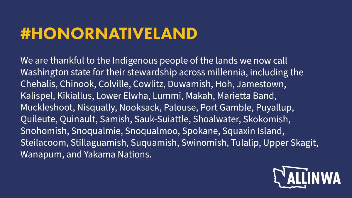 AllInWA2020's tweet image. #HonorNativeLand by acknowledging &amp;amp; supporting the Tribal communities whose ancestral lands we now call WA state. #allinWA works with @PotlatchFund  &amp;amp; @naahillaheefund to support Native communities through the COVID-19 crisis. Take action by donating at: allinwa.org/cause-communit…