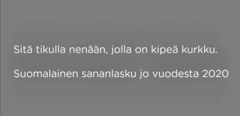 Sartza's tweet photo. Nyt varmaan joku vetää herneen nenään😅🤣😂 https://t.co/4A5P5z0g3A