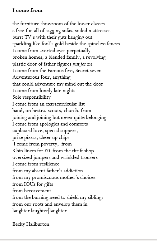 KateClanchy1's tweet image. Every time I run a poetry workshop with teachers something amazing spills out. This by @HalliburtonMrs had us all in tears.