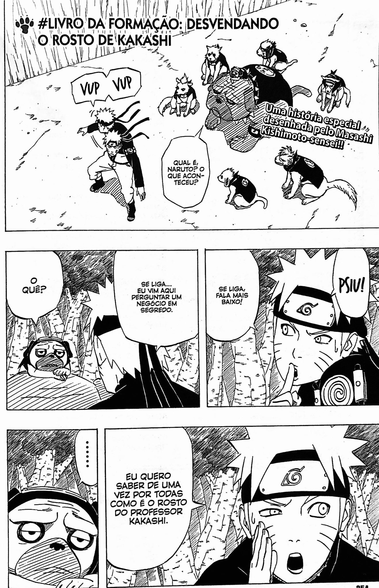 Rokudaime⚡️🔙 on X: Posteriormente foi lançado no Databook 3 outro  capítulo especial em que Naruto “descobre” o verdadeiro rosto do Kakashi  (+)  / X