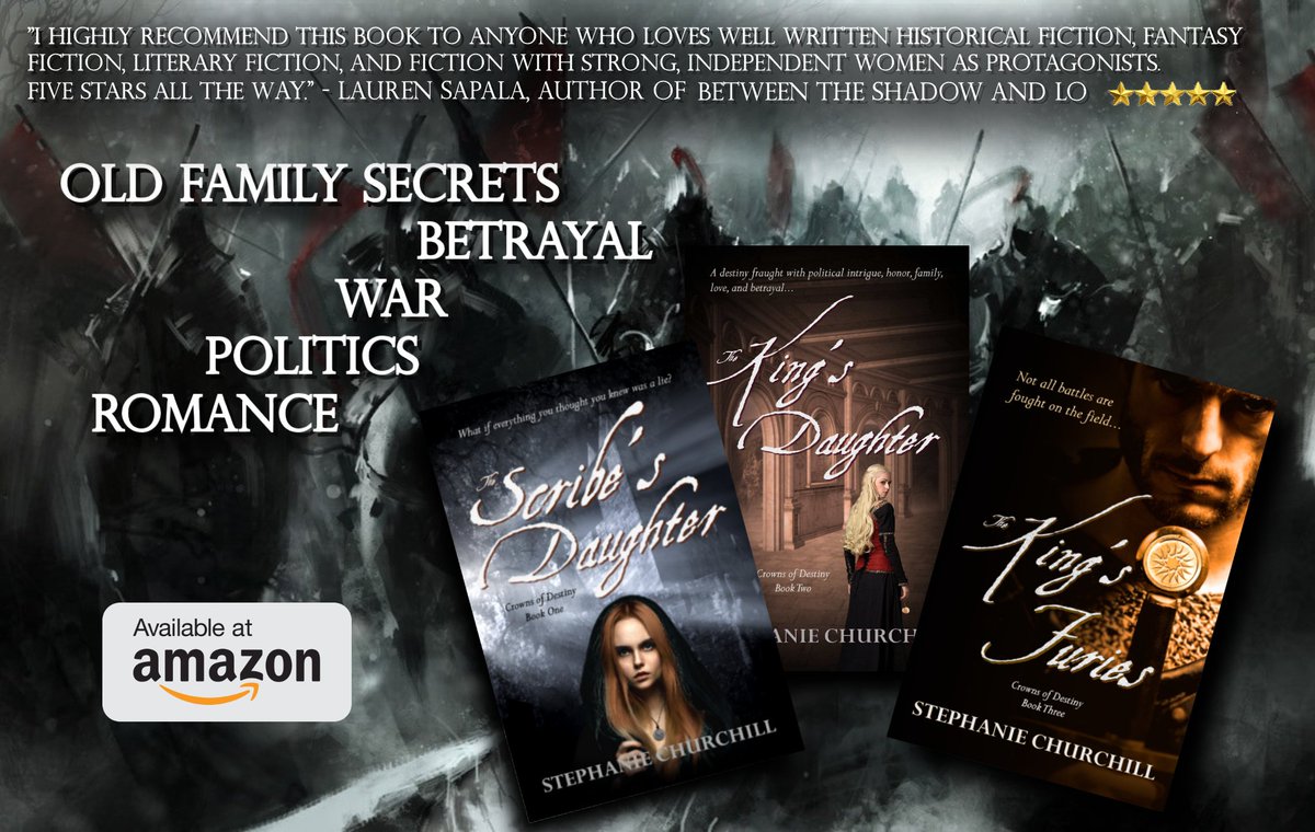 WriterChurchill's tweet photo. “I think readers who have enjoyed my medieval novels will enjoy The Scribe’s Daughter too.” – Sharon Kay Penman, New York Times bestselling author of Lionheart and A King’s Ransom
https://t.co/frg8LW3Qpe
#HistoricalFiction #fantasy #suspense #romance https://t.co/g7TIyKXLW8