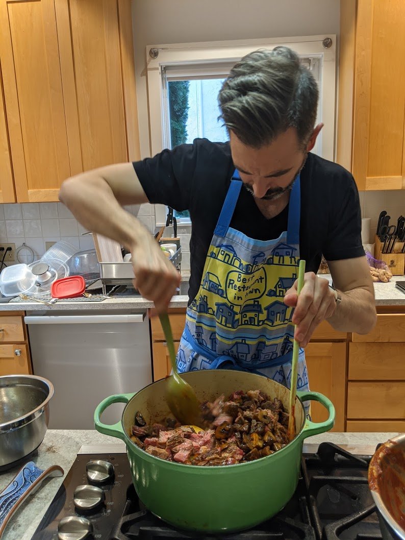 Whisk the soy sauce, tomato paste, anchovies, and Worcestershire, then add. Diversity is a beautiful, delicious thing.Into the pot it goes, along with our gelatin-rich beef bone stock, thyme, & bay leaves.Unnoticed (like Biden's AZ win yesterday), I also added pearl onions.