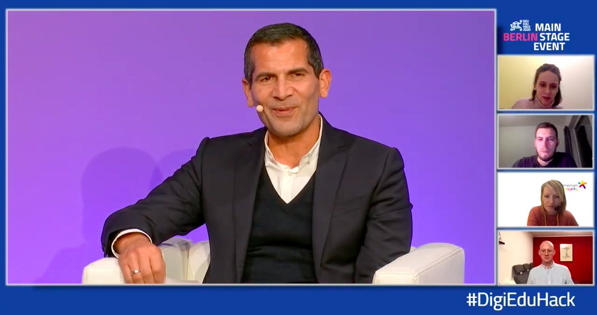 DigiEduHack's tweet image. On now: expert insights on the power of hackathons to drive innovation: w/ @mirko_schoedel
@FloRa_Education
@ulrikegrandi
@gegenhuber
@Mapelen
Livestream here: 
#EUDigitalEducation #WeRedefineLearning