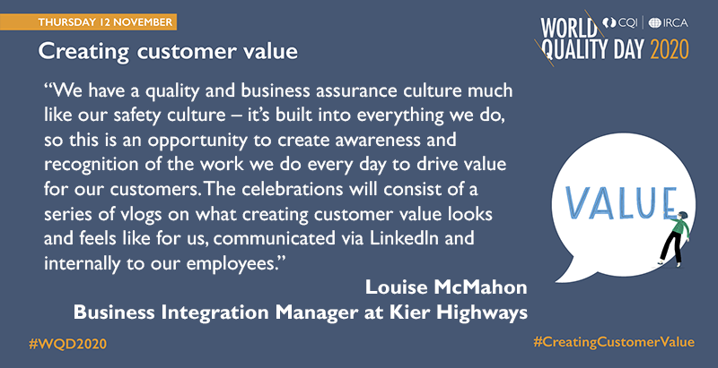 Qualityworld's tweet photo. As #WQD2020 is coming to an end, we would like to thank everyone for recognising quality and its role in #creatingcustomervalue
Whether you are continuing the celebrations, or would just like to share how your activities went, we’d love to hear from you https://t.co/pvyxHPqDw1 https://t.co/hQR396hBkw