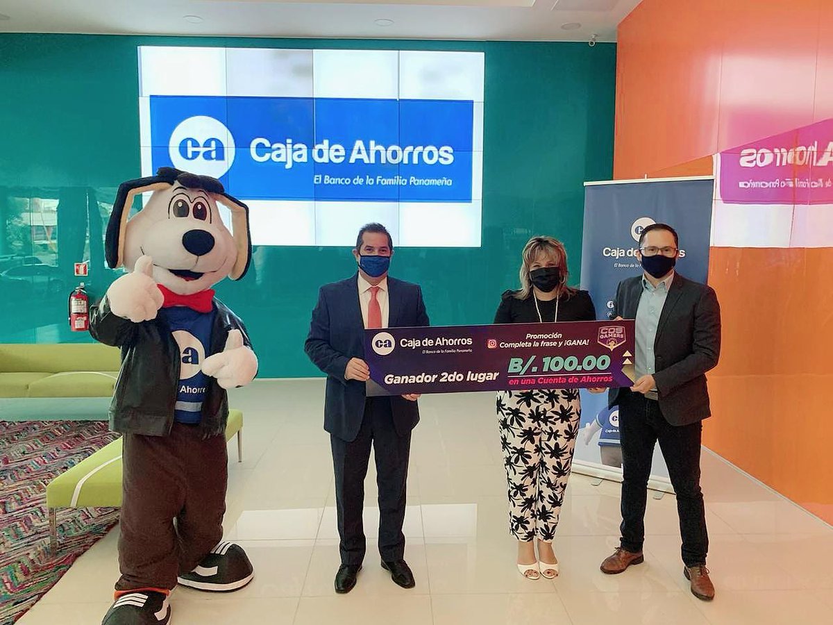 Caja de Ahorros @cajadeahorrospa visitó Medcom para la premiación de la promoción realizada con los televidentes de #COSGamers <a href="/cableondasports/">Cable Onda Sports</a>