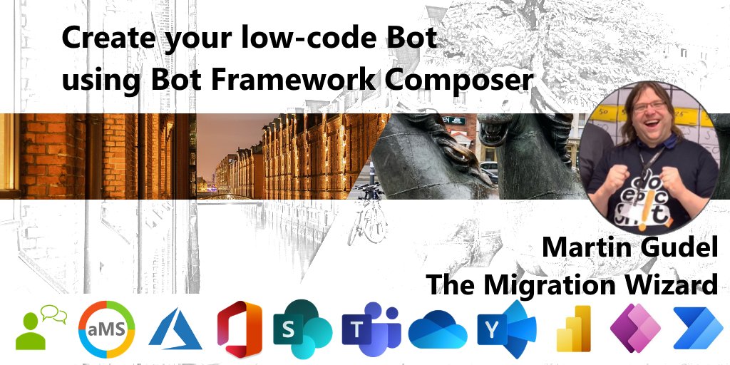 HansBrender's tweet photo. .@AtholyMardies spricht über Bot-Entwicklung mit dem #BOT FrameWork Composer beim #aMSGermany Online #Event am 1.12.2020 https://t.co/GPf353R0g5 Wer dabei sein will, muss sich zuerst registrieren: https://t.co/VYUw5V42mD #Azure #Microsoft365 #SharePoint #botcomposer https://t.co/y7eir8lXtM