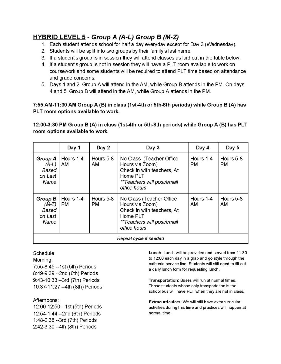 In the event that <a href="/HHSLonghorns/">Holcomb High School</a> move to a Level 5 (Hybrid Learning) in the coming weeks, please watch this youtube link for information on how it will be implemented. Any questions can be directed to jason.johnson@Usd363.com #LonghornVIP
youtu.be/SaqpYqbecA8?hd…