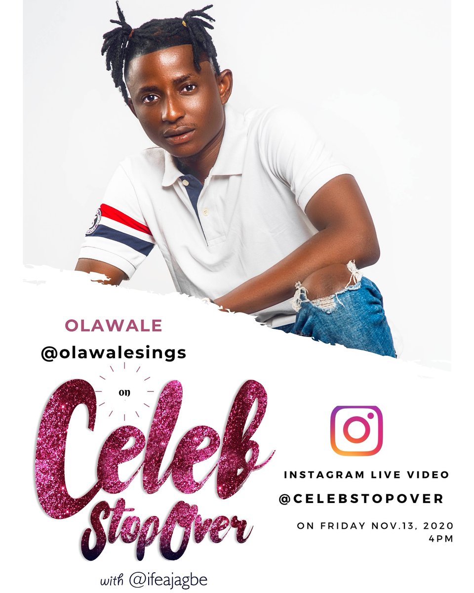 IfeAjagbe's tweet photo. Since @Olawalesings emerged as the winner of Project Fame Season 6, a lot has happened with regards to both his personal and professional life. I'll be chatting with him via IG Live this Friday at 4PM about the music business, fame, the challenges and more. #CelebStopover https://t.co/GhEhnR75gA