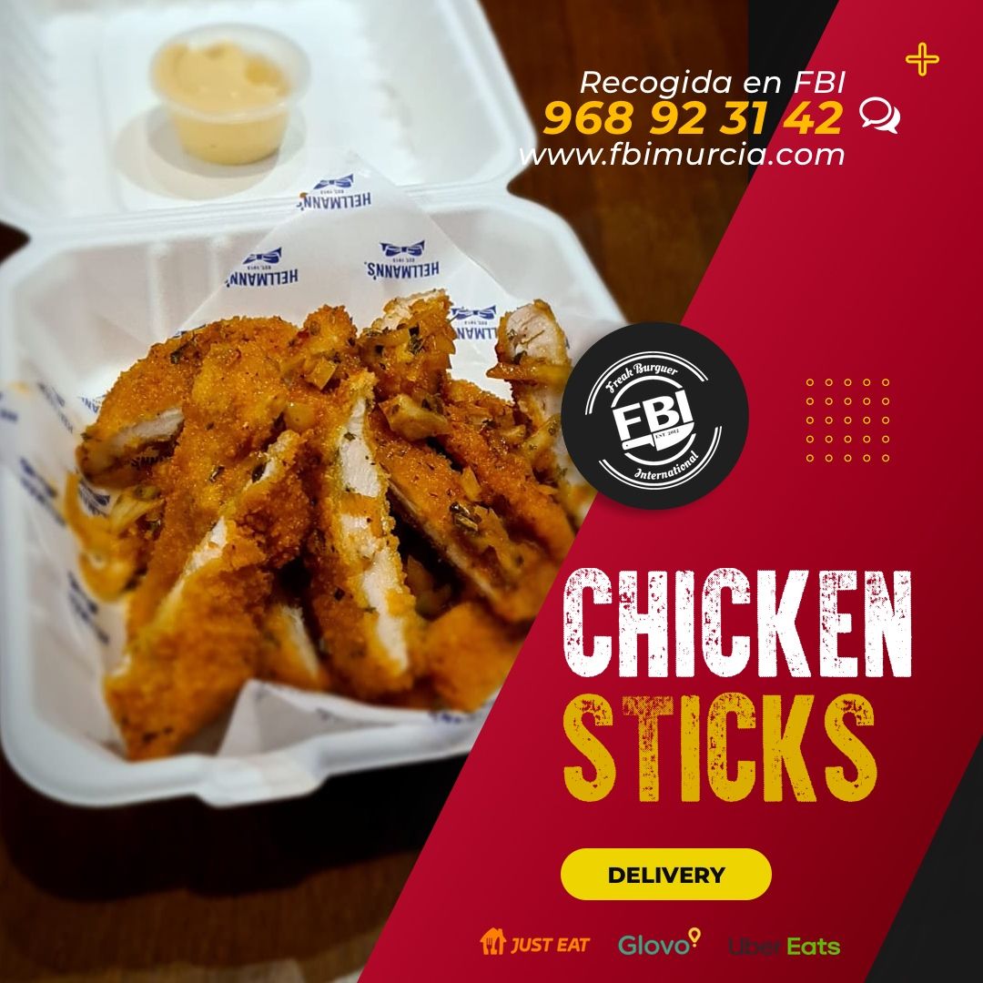 De FBI no solo son famosas sus hamburguersas, también lo son sus entrantes como los que os traemos hoy: Chicken sticks “Philip”.
Hemos trabajado mucho durante muchos años y no nos podemos rendir. Con vosotros podremos seguir adelante.
¡Cumplir y Servir para Sobrevivir!