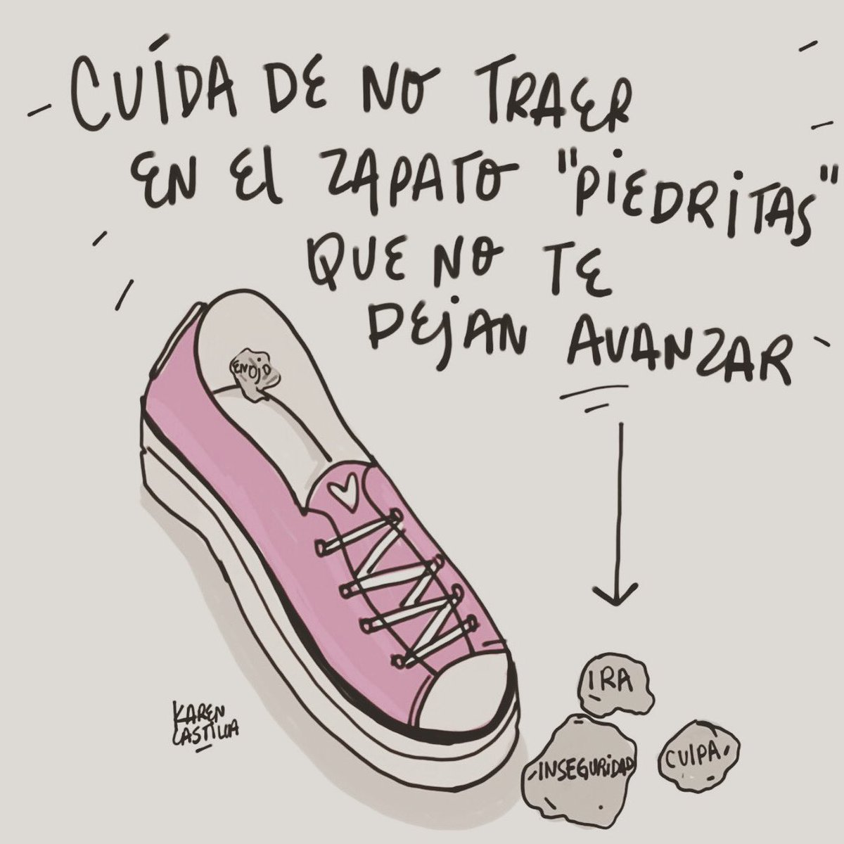 trecpsic's tweet photo. ✨Y por “piedritas en el zapato” me refiero a los pensamientos que generas que te limitan a avanzar.

Pensamientos irracionales 👀 
-culposos
-de miedo
-de desconfianza 
-de inseguridad

!Sacude ese zapato ▶️ 🧠! 

¿Te interesa aprender? 
Comunícate conmigo: 55 2319 4239 https://t.co/O25teRLa3u