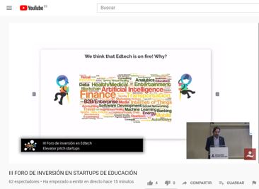 EdutechCluster's tweet photo. III Foro de Invesión en Innovación Edtech, @felixlopez presentando el impresionante análisis de las startups EdTech. @SEK_Lab
#FOROINVERSIONEDTECH https://t.co/u4fR1SAI2J