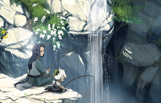 「holding waterfall」 illustration images(Latest)