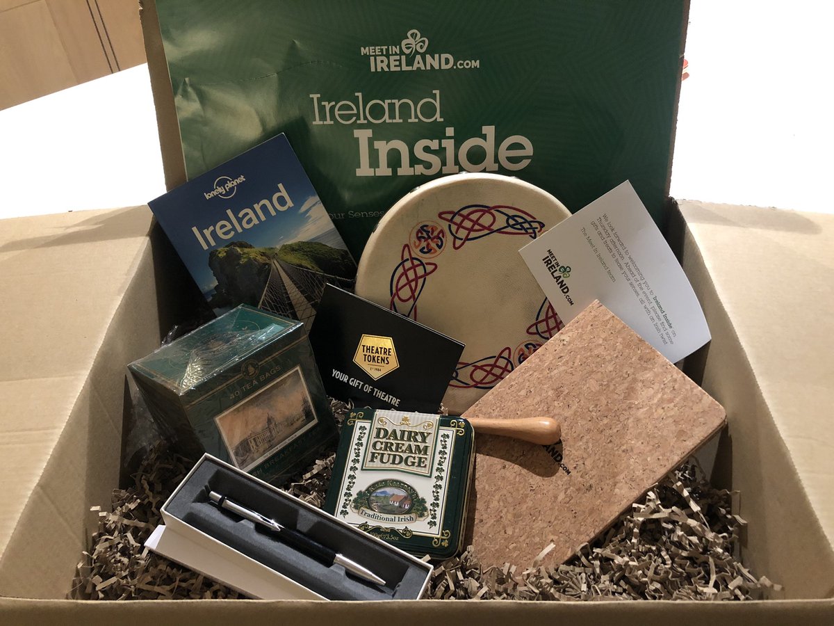 Thanks Ireland for a wonderful hamper. Looking forward to an afternoon of fun and engagement. #irelandinside #eventprofs #liveevents
