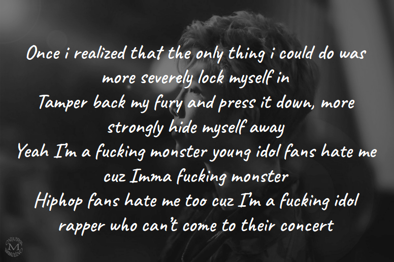 The freedom of expression, the rawness, anger, he had in his teens as an underground rapper had to be tamed as an idol. As leader RM, he had to hide his true self, for the good of the group and their success in the idol world. But his duality led to receiving hate on both sides +