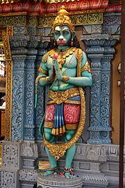 6) HanumanLord Hanuman is a Hindu god and divine vanara companion of the god Rama. Lord Hanuman is one of the central characters of the Hindu epic Ramayana.