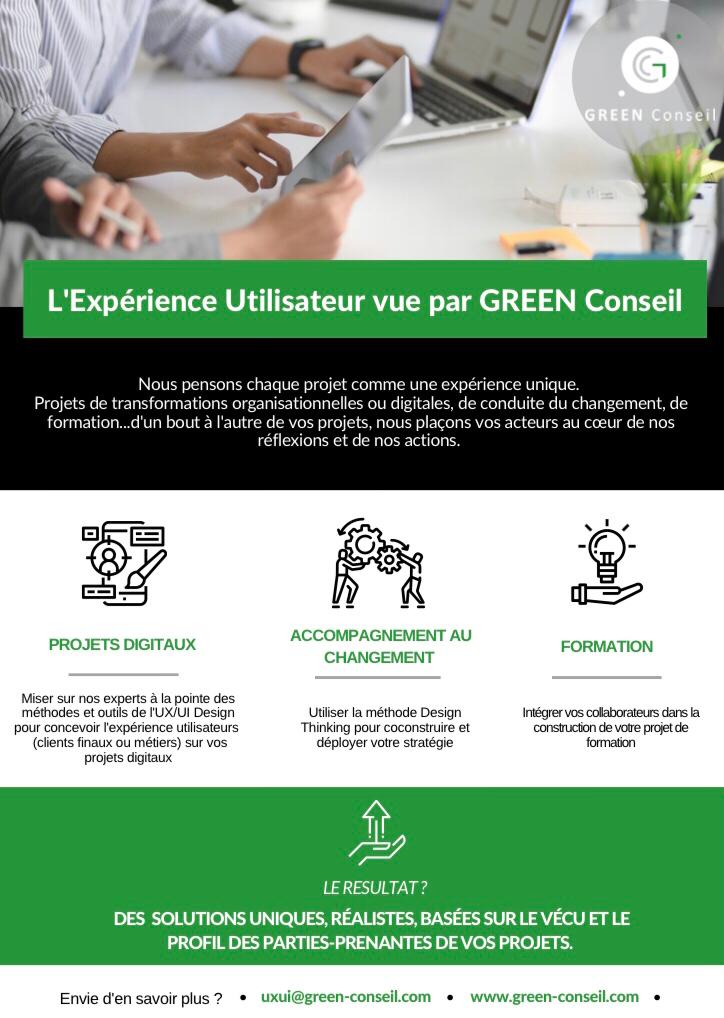 SergeGreen's tweet photo. [ GREEN Conseil &amp; sa vision de l’UX ]
Ressentir, expérimenter, voir, tester ... l’expérience utilisateur est au ❤️ des projets GREEN depuis plus de 14 ans.
👉 Et vous ? quelle est la vôtre ? 
#GREENConseil #Expert #UX #UI #ExperienceUtilisateur #ProjetsDigitaux #Accompagnement https://t.co/TJzXOVll9y