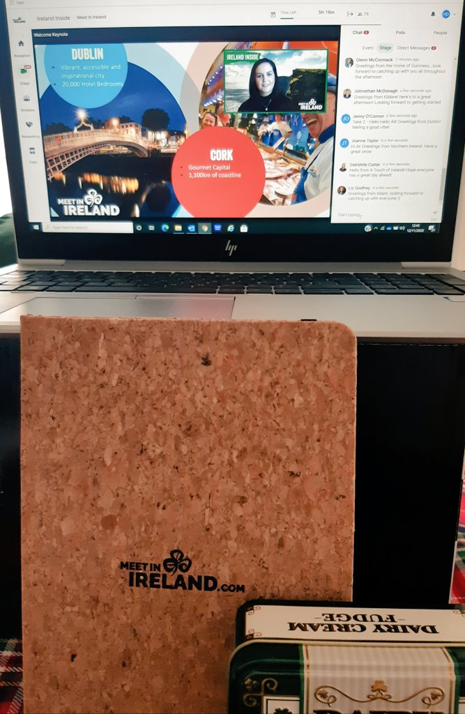 HattyDavis's tweet image. Really looking forward to attending @MeetInIreland's fantastic #IrelandInside event! A brilliant opening from @DavidMeadeLive, followed by an insightful introduction from Sandra Fahy - I'm ready for the afternoon with my new notebook and delicious treats! #eventprofs #networking