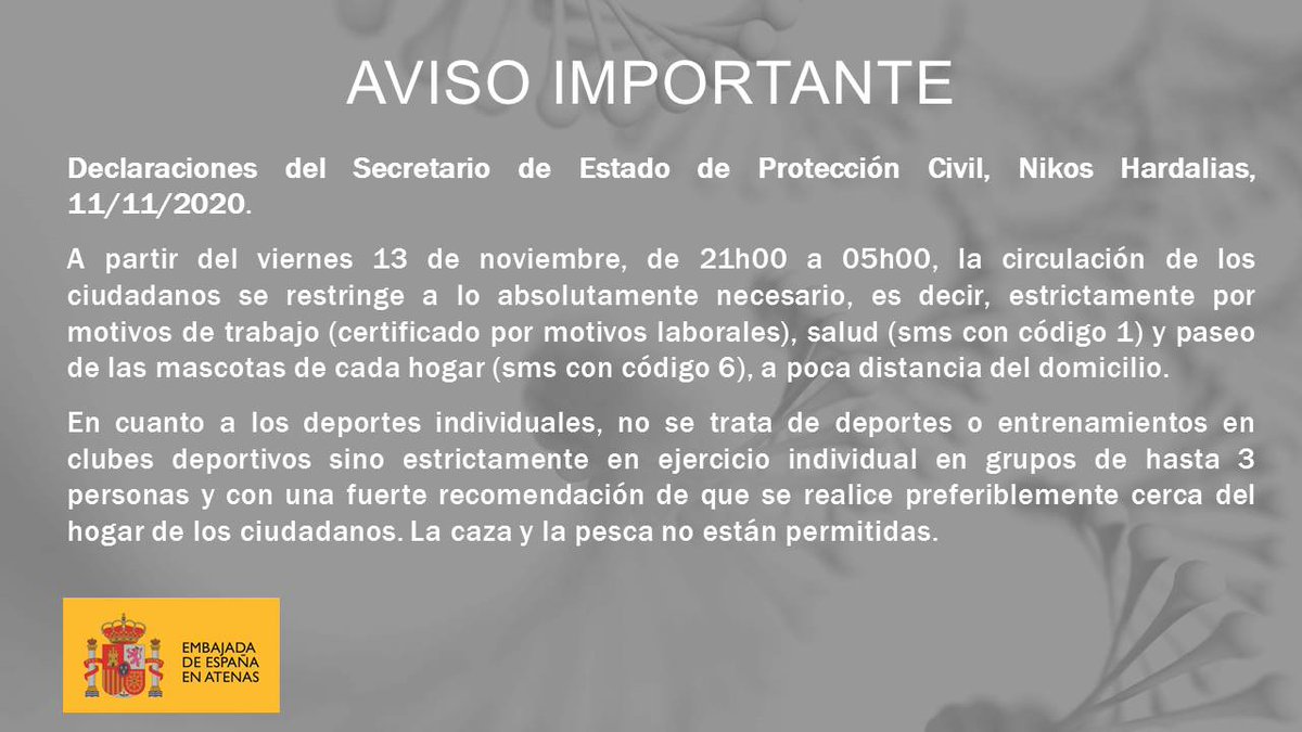 EmbEspAtenas's tweet photo. 📢AVISO IMPORTANTE📢 https://t.co/dnHxc7u0wx