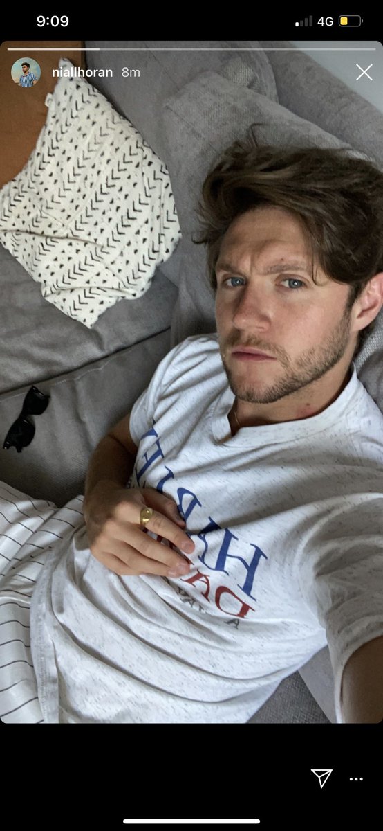 niall horan wearing the Harley - Davidson, a way of life, t-shirt, a thread;