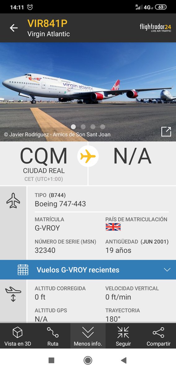 RealSpotter's tweet photo. Buen viaje #G-VROY #virgin747
VIR841P de Ciudad Real https://t.co/RvWV0utfS5 https://t.co/5F4Cb7VFfI