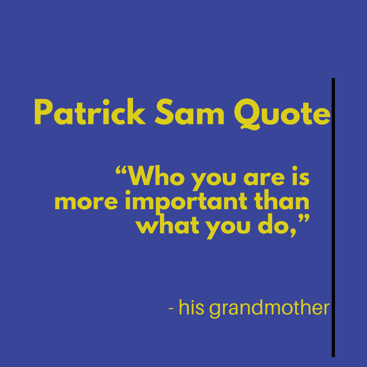 TeamGraduateNam's tweet photo. @iampatsam 
wise words indeed 🏆 https://t.co/nmC5zi2KjU