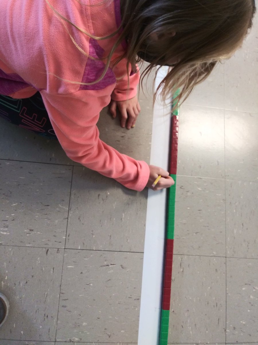 MrVanBockel's tweet photo. 3rd grade is using cube blocks to make number lines to connect their knowledge of repeated addition to a better understanding of multiplication.

Savoring every minute I have with these students in the classroom. (There was no sharing of blocks). #WeAreEisenhower #AHschools #MLC https://t.co/fAji5XqpaH