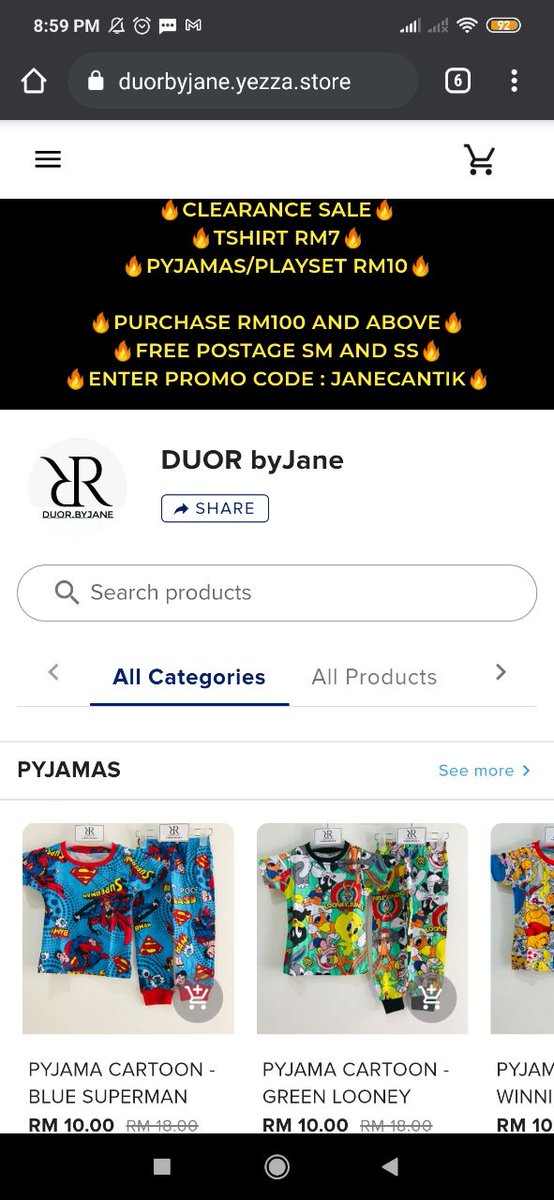 Ini bisnes baju.  https://duorbyjane.yezza.store/&nbsp;