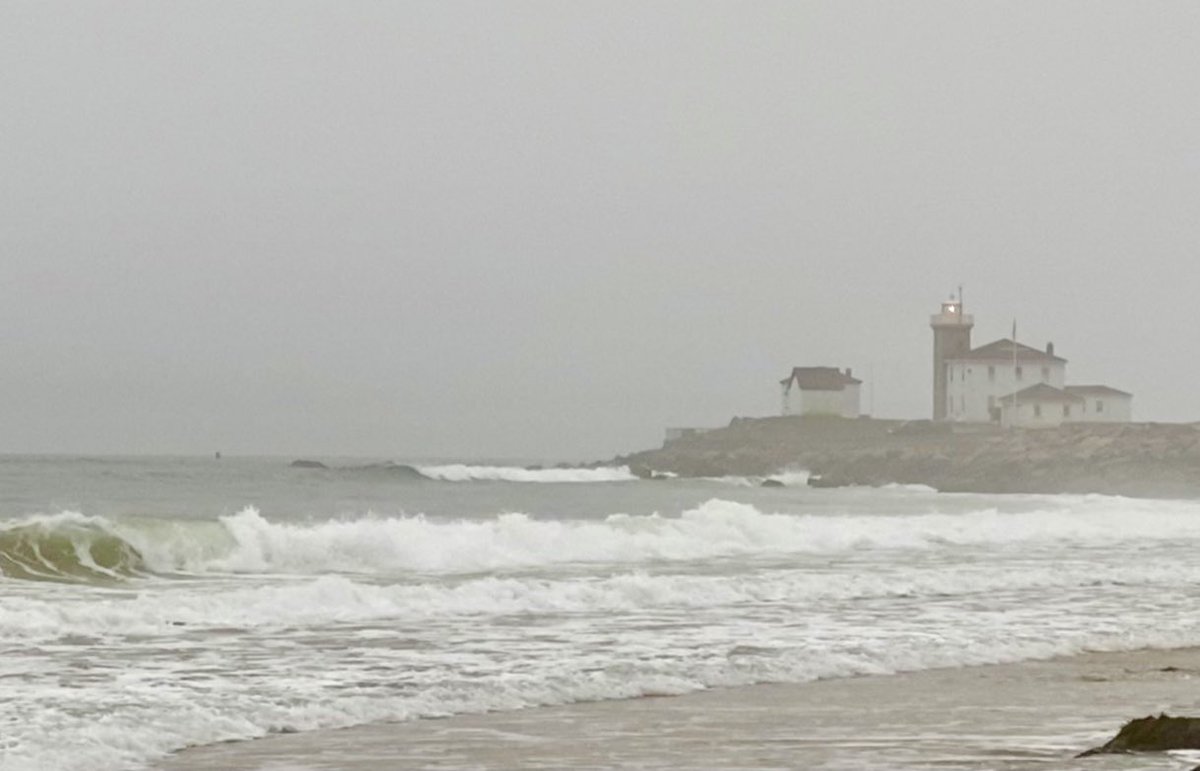 #WatchHill #Lighthouse through the rain and fog this morning!