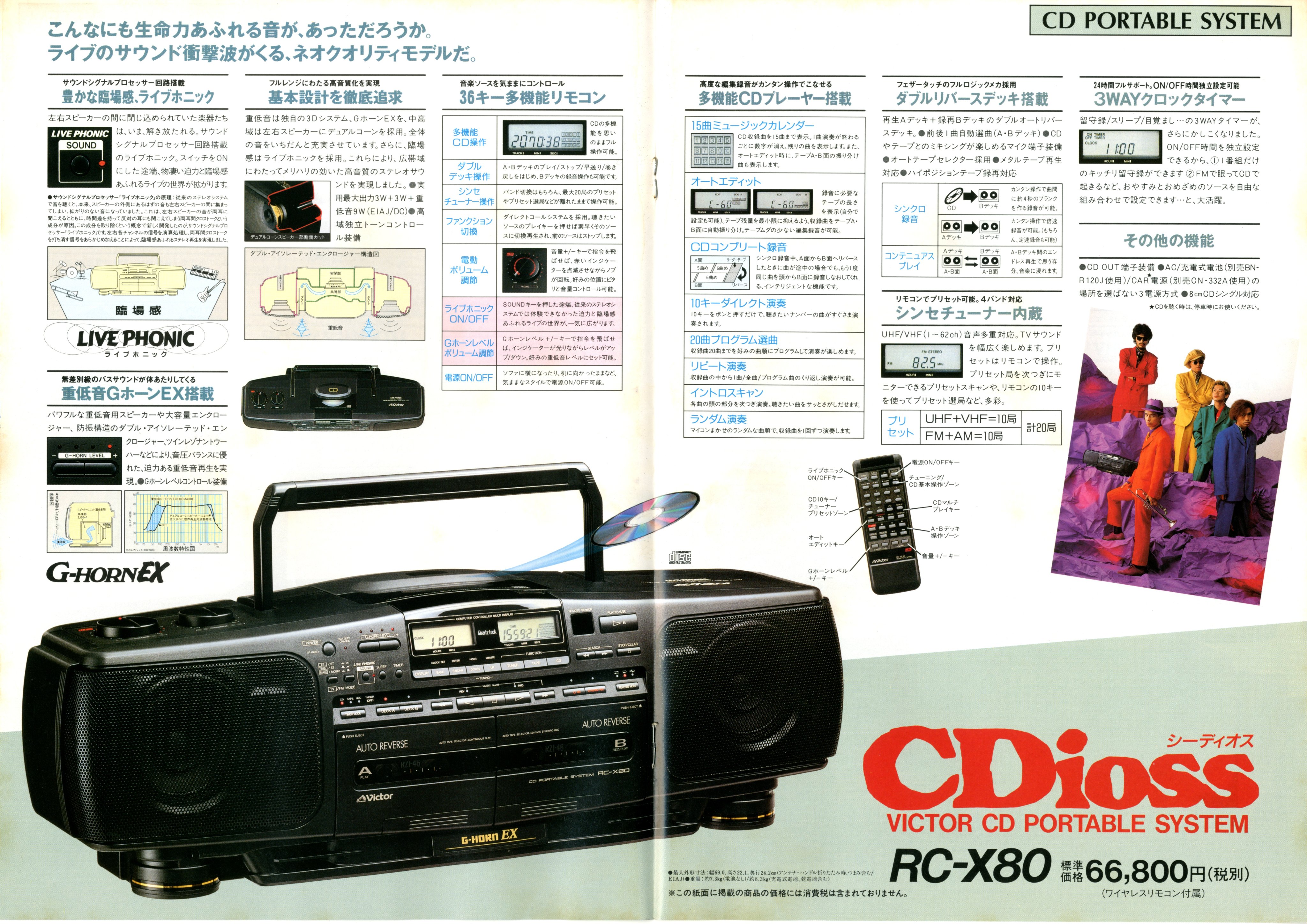 たそ в X: „ビクター CDラジカセ 総合カタログ（1990.3）④ RC