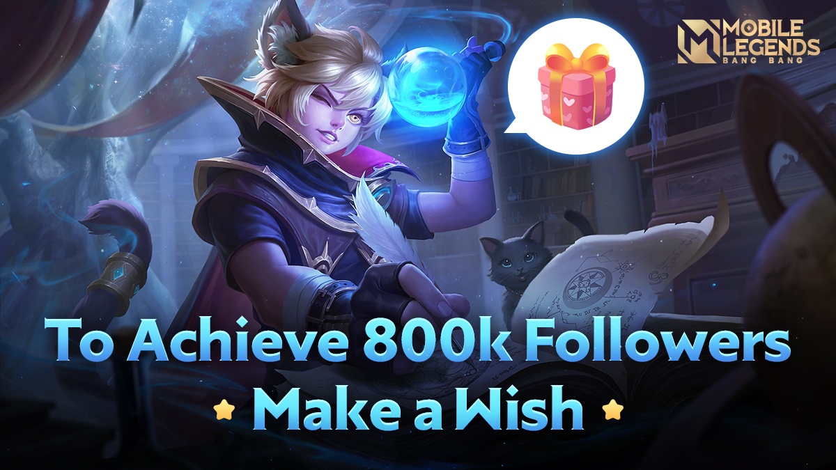 Fellow gamers, we're about to achieve 800k followers on Twitter!
A huge giveaway event is coming.
Tell us what gifts you want below!

#MobileLegendsBangBang