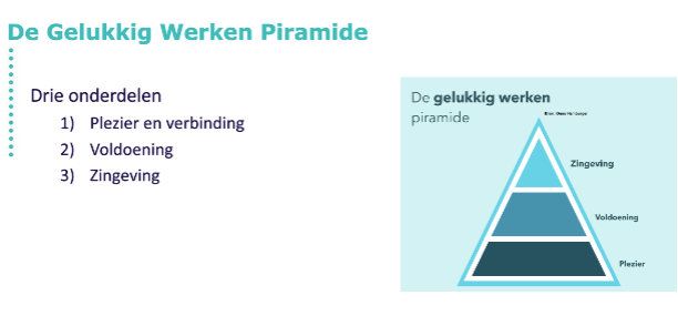 HSLeidenNL's tweet photo. Wat beïnvloedt jouw werkgeluk? Nancy Nieuwets en Chantal Bouwman praten over factoren die bepalend zijn voor jouw werkgeluk. Zij gebruiken hiervoor de Gelukkig Werken piramide van Onno Hamburger. #OWF2020 https://t.co/to7O3K0cdH
