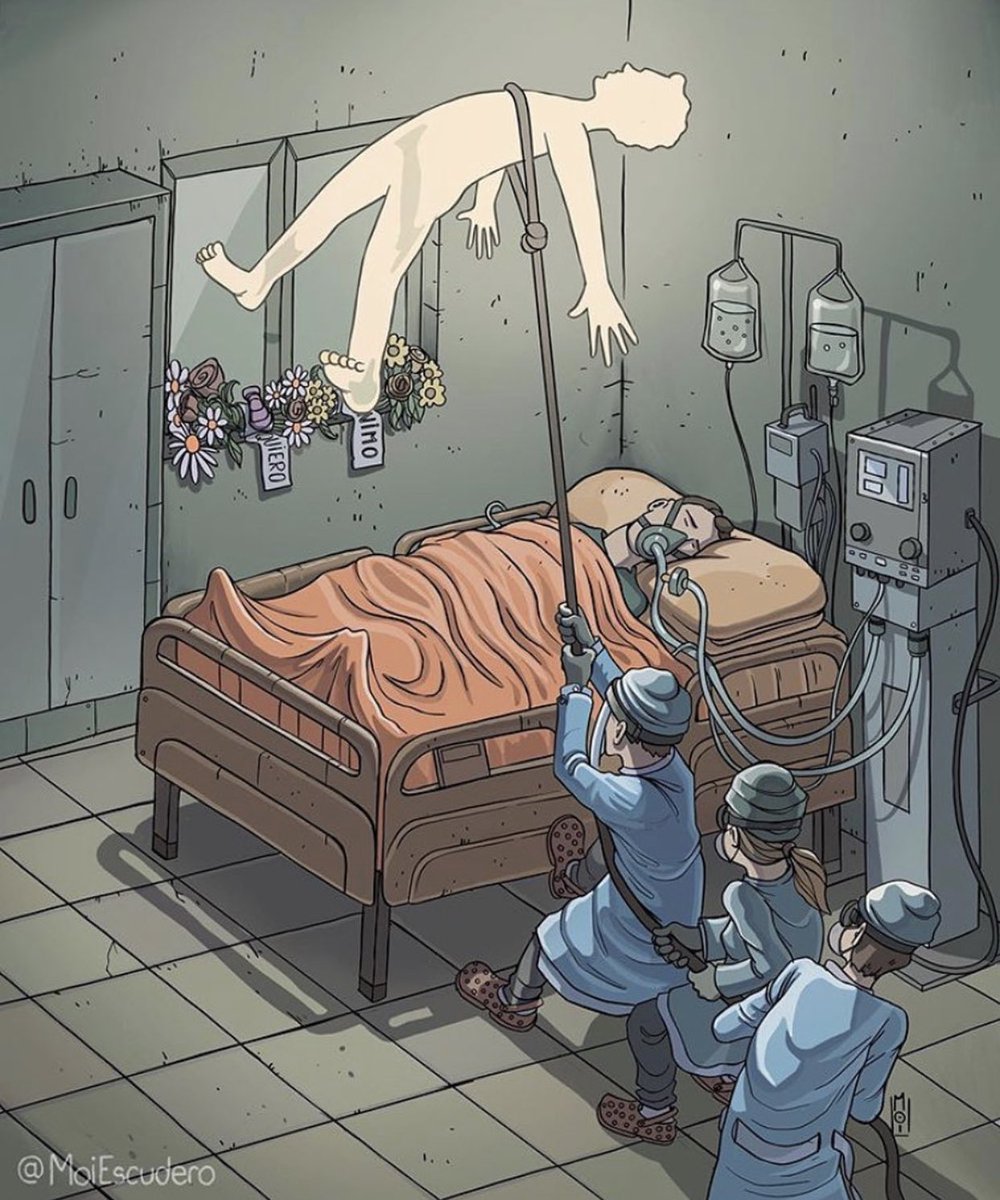 SaraSalamo's tweet photo. Tengo la sensación de que le hemos perdido el miedo al virus...
Luego no ayudará mucho salir a aplaudir a los sanitarios a las 20h, ni rezar todo lo que sabes para que salven a la persona que queremos si está en una de esas camas... https://t.co/c1Yd0zR3OJ