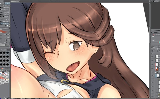 久しぶりにちゃんとした絵を描こうと思うと勝手が全然わからないんだぜ!(もうちょっとお顔のディテールを増したいなー 